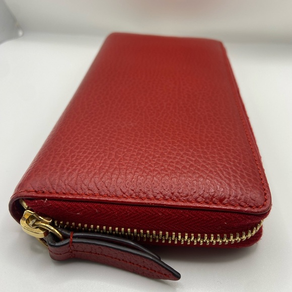 Gucci Marmont Red Pebbled Calfskin Leather - Picture 5 of 13